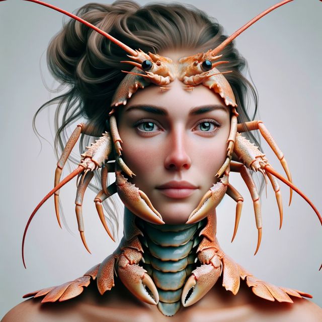 Josiane, devenue homard